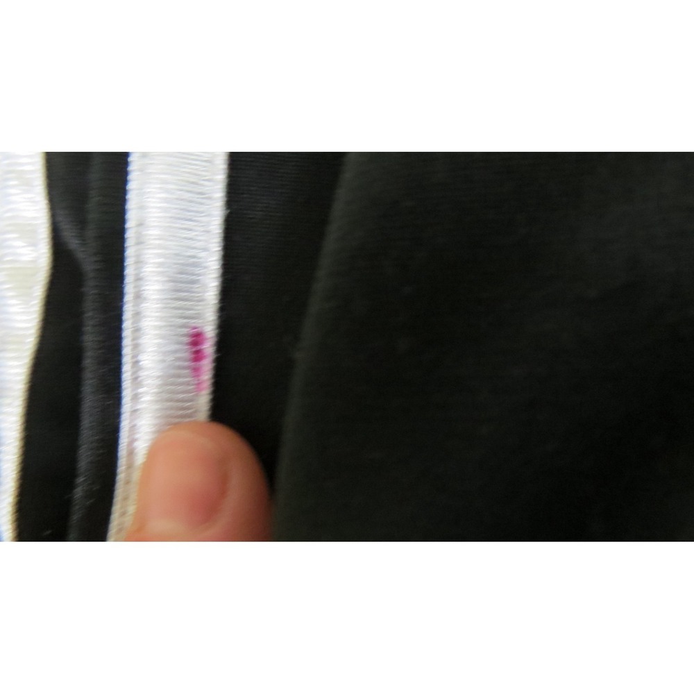 Adidas Womens XL 18 20 Black 3 Stripe Track Jacket Full Zip Athletic Top - Picture 6 of 8